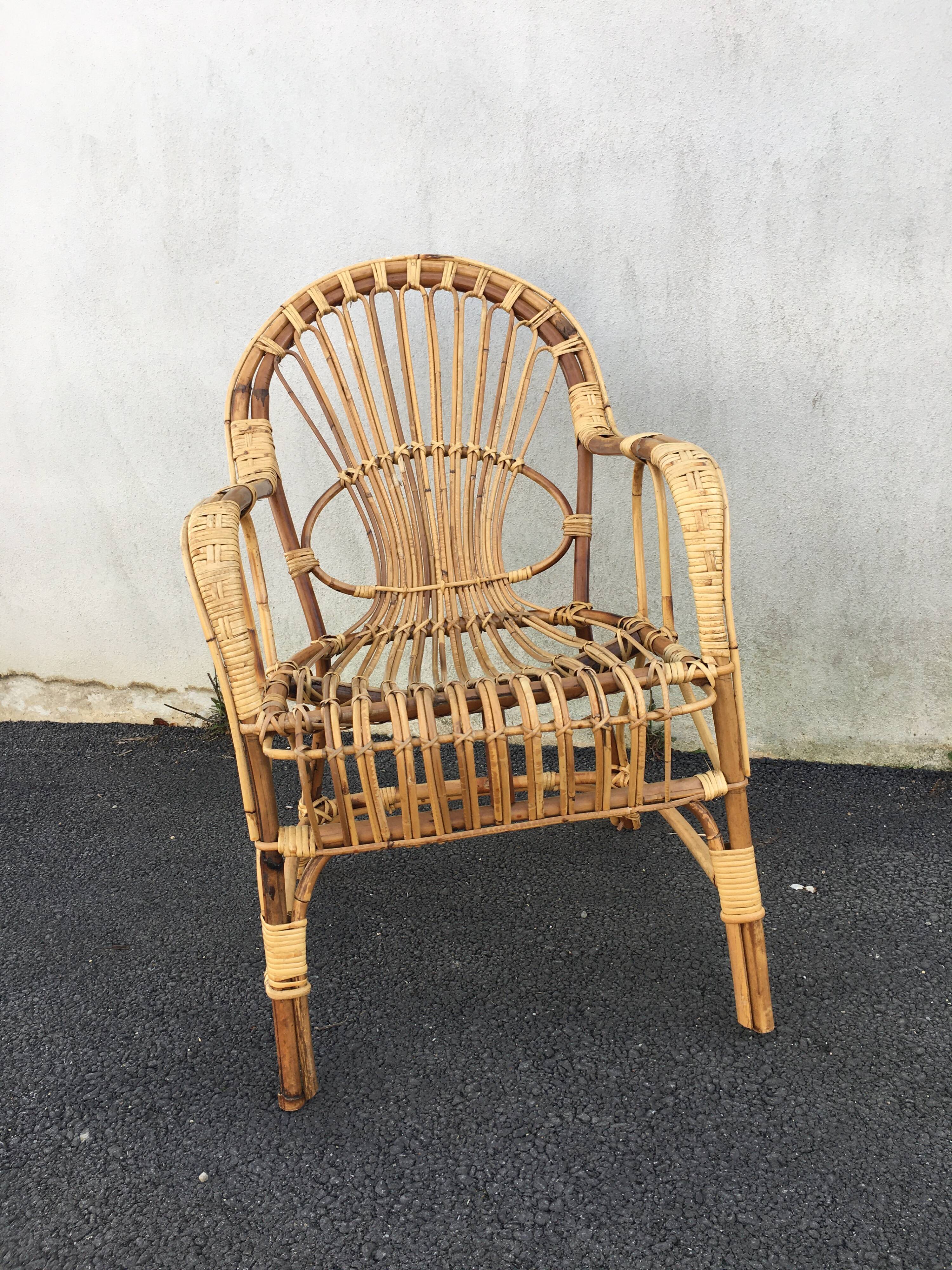 Vintage rattan chair