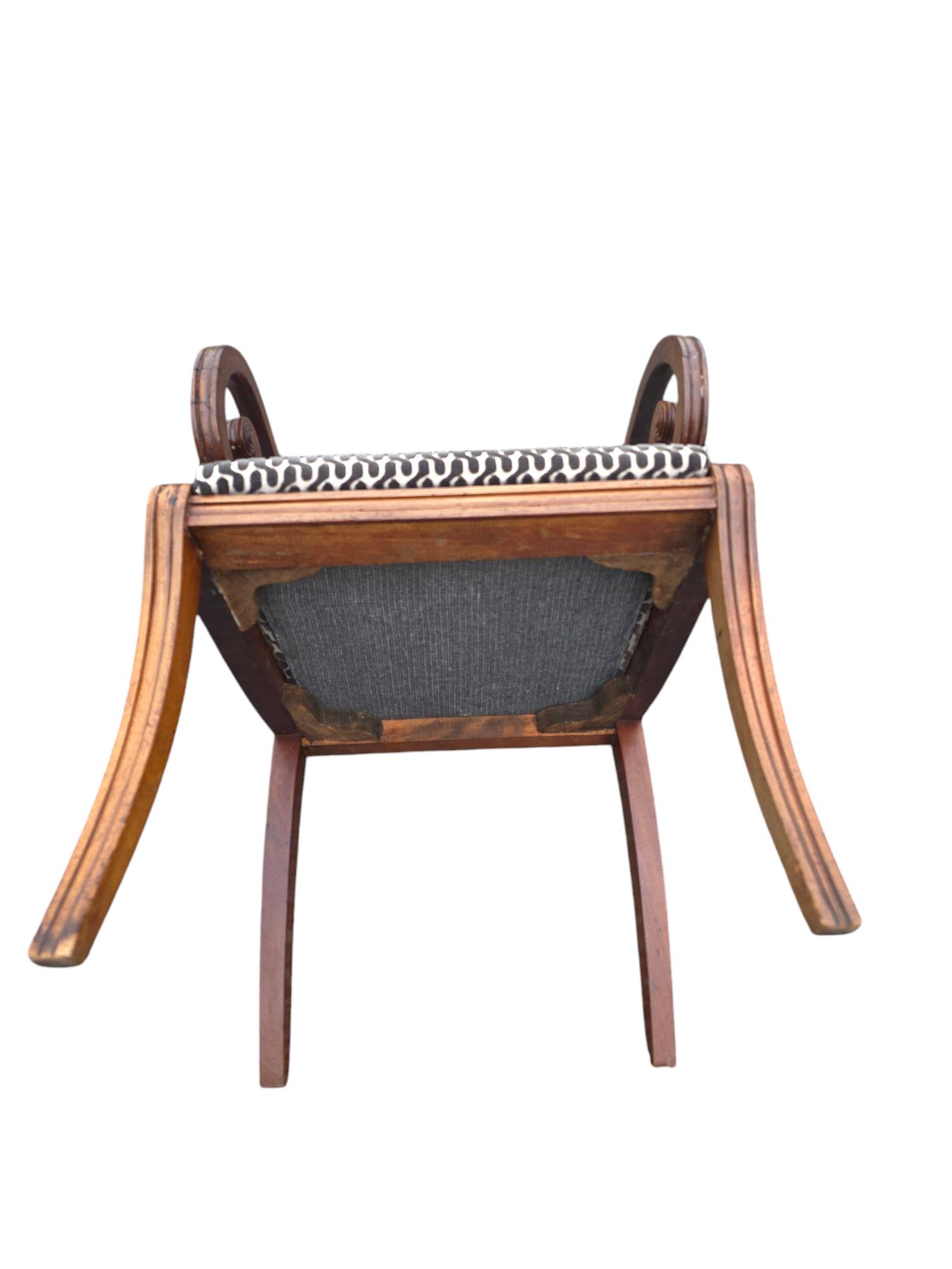 Regency style mahogany armchair