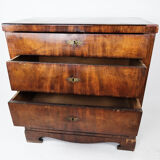 Empire chest of drawers with four drawers of mahogany, 1840s