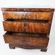 Empire chest of drawers with four drawers of mahogany, 1840s
