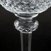 Six Saint-Louis Tommy cut crystal water glasses, height 18.3 cm.