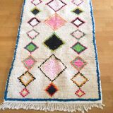 Wool rugs and colorful fabrics 145 x 91 cm