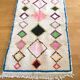 Wool rugs and colorful fabrics 145 x 91 cm