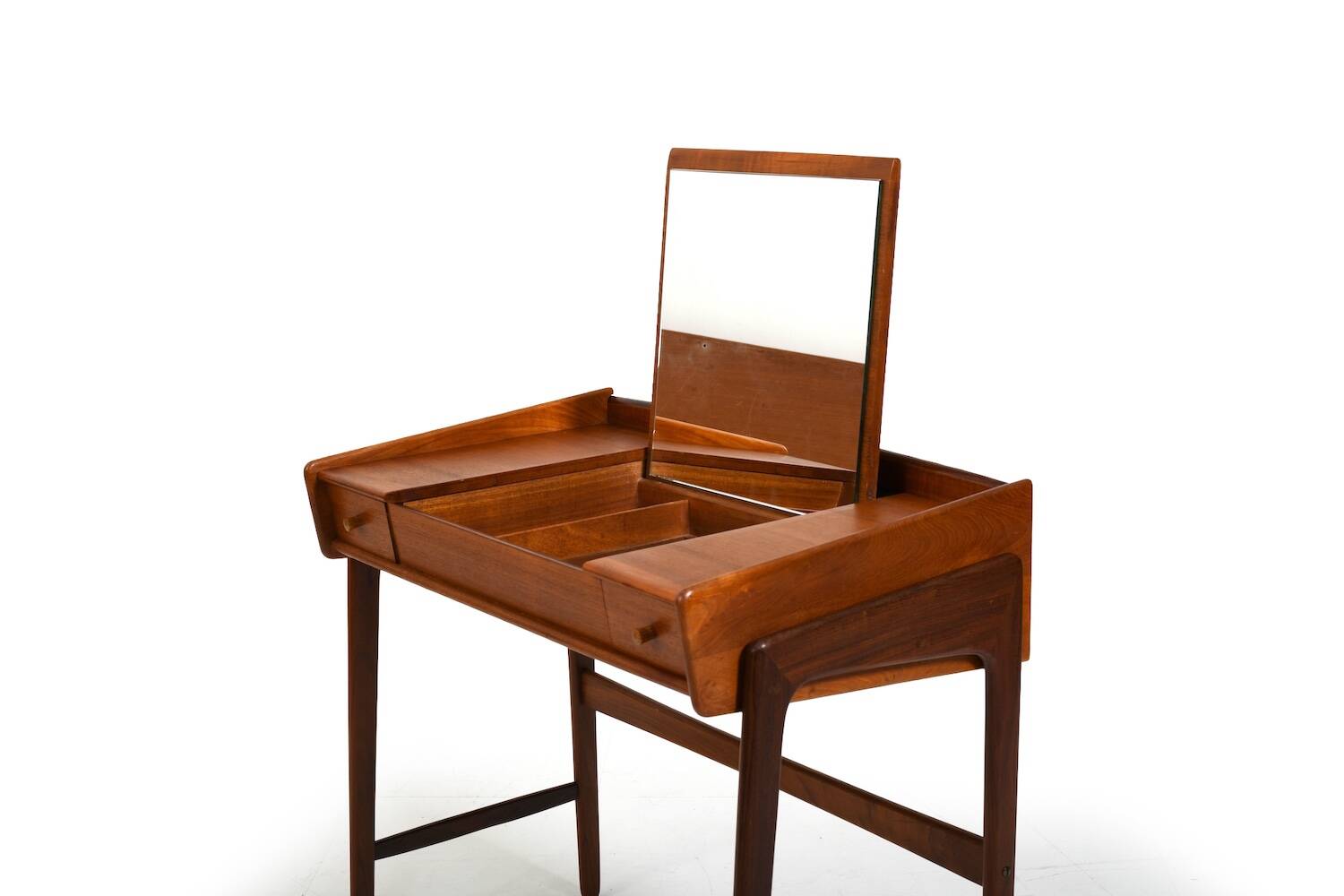 Fine Danish Vanity Table or Desk in Teak