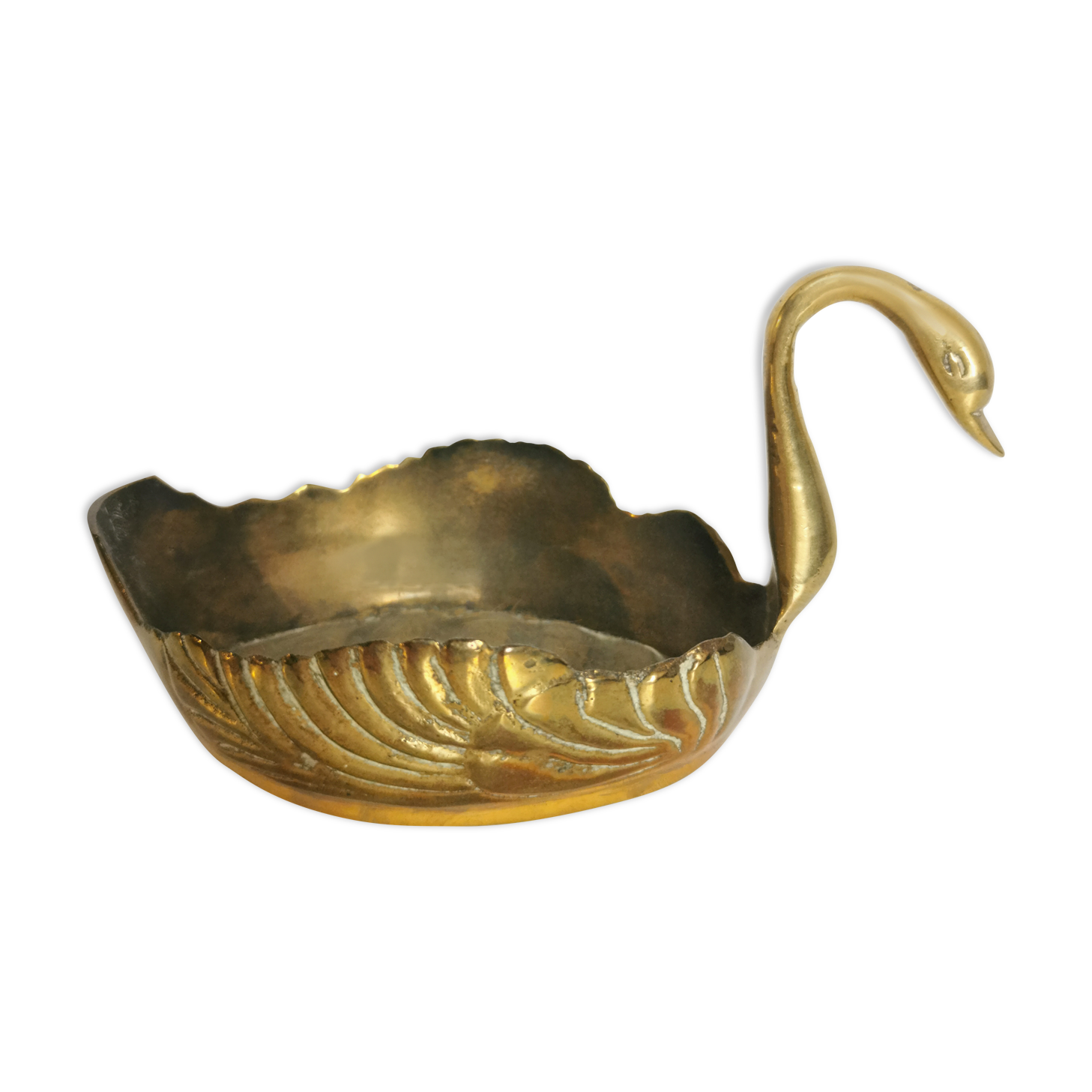 Brass empty-pocketed swan