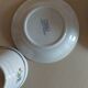 Coffee set in earthenware of Saint Amand décor Touraine eight cups