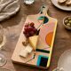 Handmade Resin Serving Board, Geometric Cheese Board, Wood & Resin Charcute