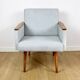 Vintage Art Deco Loft armchair - blue sky