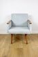 Vintage Art Deco Loft armchair - blue sky