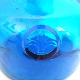 Carafe with blue Empoli stopper from the 70s Height 24.5 cm