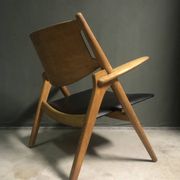 CH28 Sawbuck Lounge Chair by Hans Wegner for Carl Hansen & Søn, 1950s
