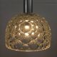 Vintage pendant lamp with glass shade with bubble pattern, 1960s