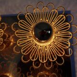 Space Age JBS Brass Sconce by Joseph Brumberg, 1960s