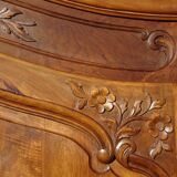 Walnut wardrobe in Louis XV style