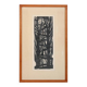 Woodcut titled 'Trees' from 1963
