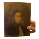 Children's portrait on canvas 19th