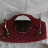 Mirror on red velvet