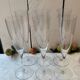 17 Baccarat crystal flutes, Dom Pérignon model