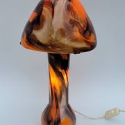 Vintage champion orange Murano glass lamp