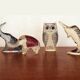 Abraham Palatnik lucite animals elephant swordfish owl