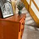 Buffet en bois ornement en rotin