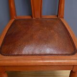 Set of 4 stained beech chairs, Art Deco – 1910