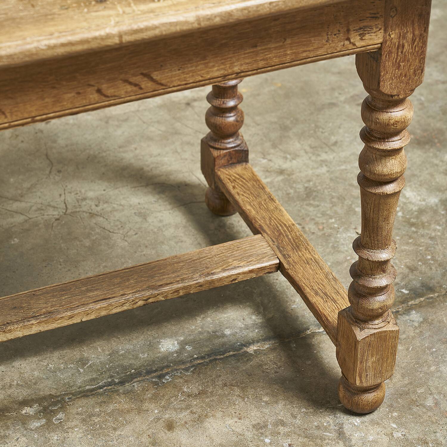 Oak farmhouse table