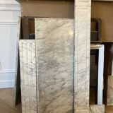 Louis XVI style Carrara marble fireplace