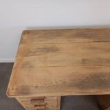 Double oak desk