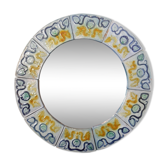 Ceramic mirror 45cm