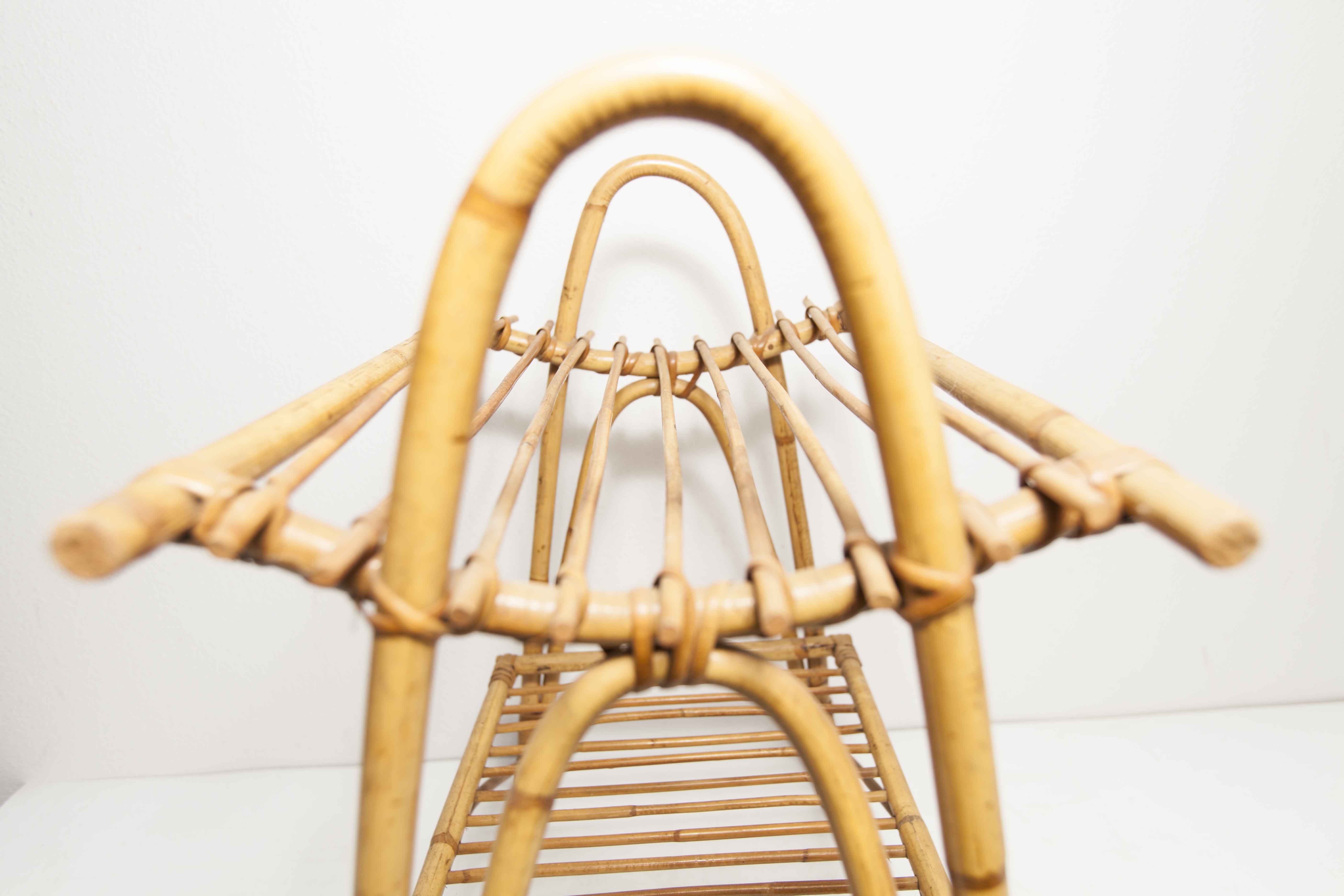 Bamboo magazine holder 1960