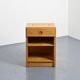 Nightstand made of solid pine, circa 1975.