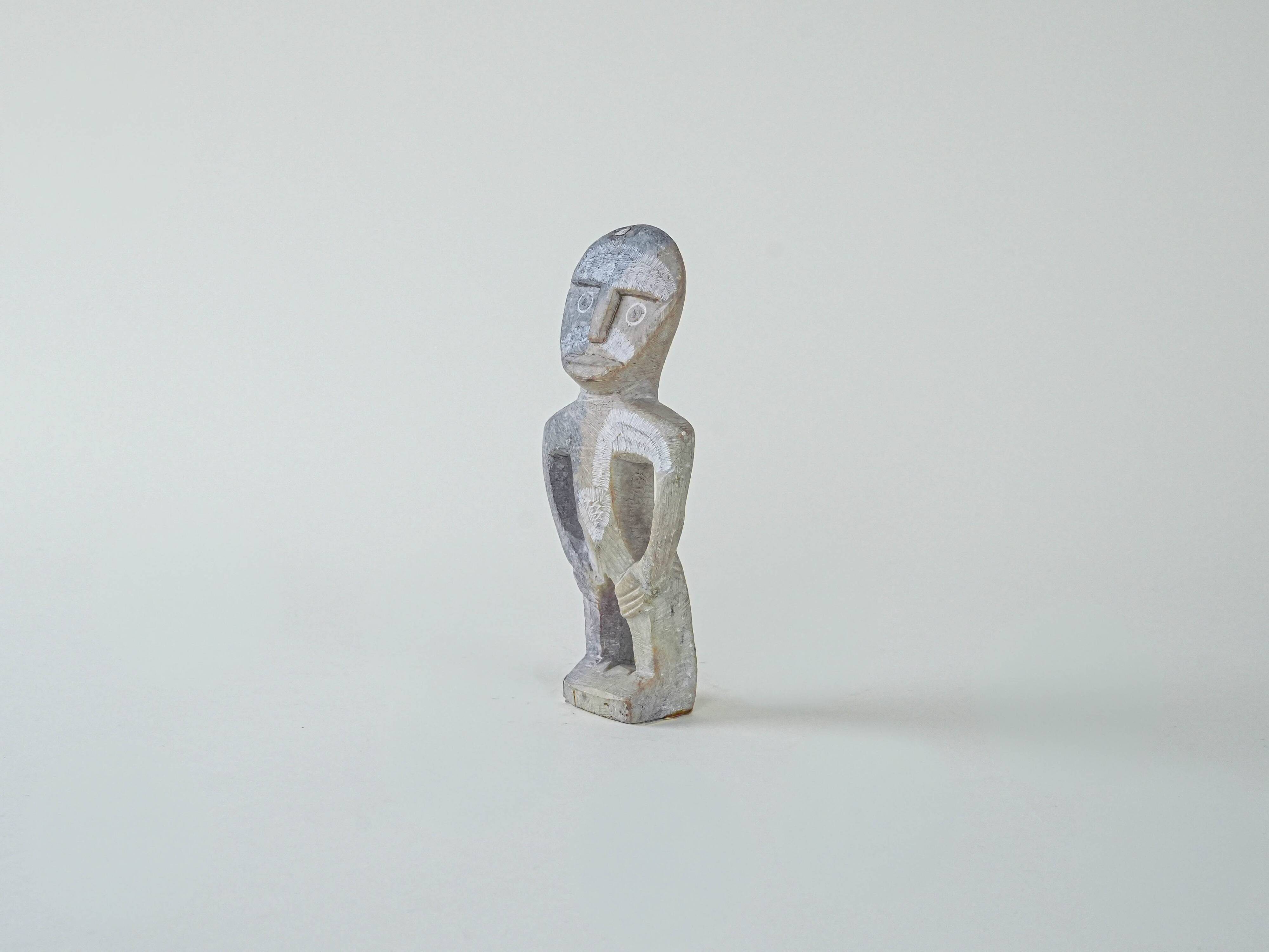 Stone totem figurine, Danish design, 1970s, production: Denmark