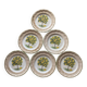 Lemon tree pattern dessert plates - Italian ceramic