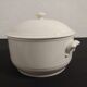 White earthenware soup
