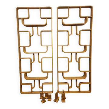 Room Dividers by Ludvik Volak for Drevopodnik Holesov, 1950s, Set of 2
