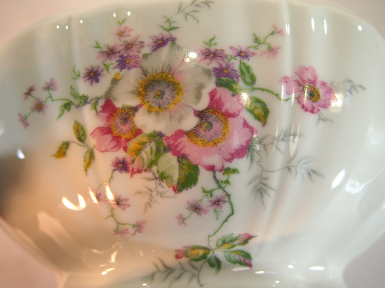 Lot Soupière and saucier Porcelaine hard Georges boyer