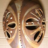 Ethnic ceramic wall lamp signed.