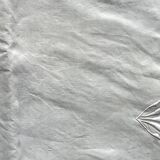 Old hand-embroidered linen sheet