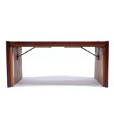 Percival Lafer Brutalist Parquet Low Profile Brazilian Modern Side Tables