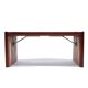 Tables d'appoint modernes brésiliennes à profil bas en parquet brutaliste de Percival Lafer