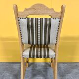 Danish vintage set of 6 oakwood dining chairs