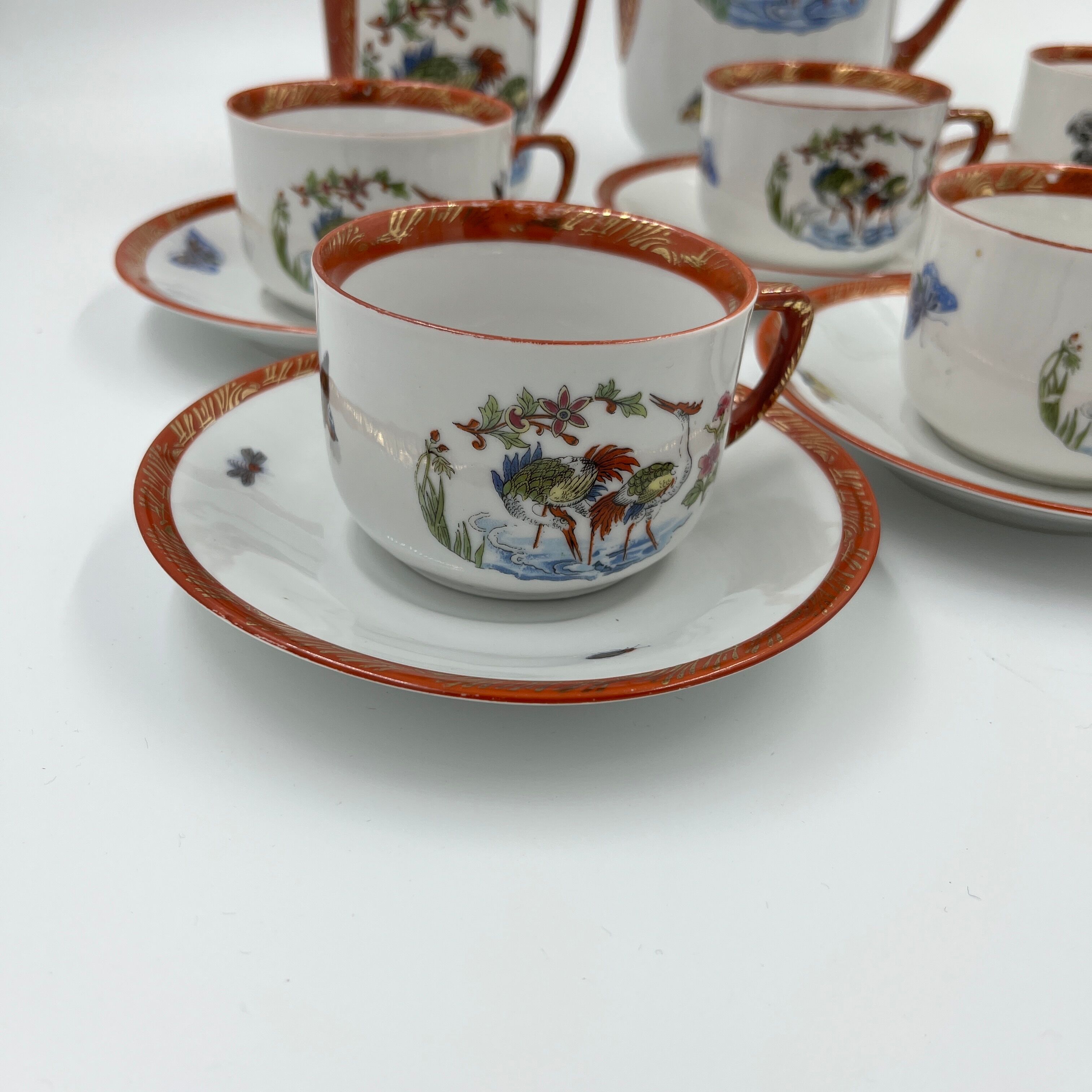 Japanese décor coffee service