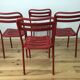 Set of 4 chairs bistro Tolix T2 industrial steel