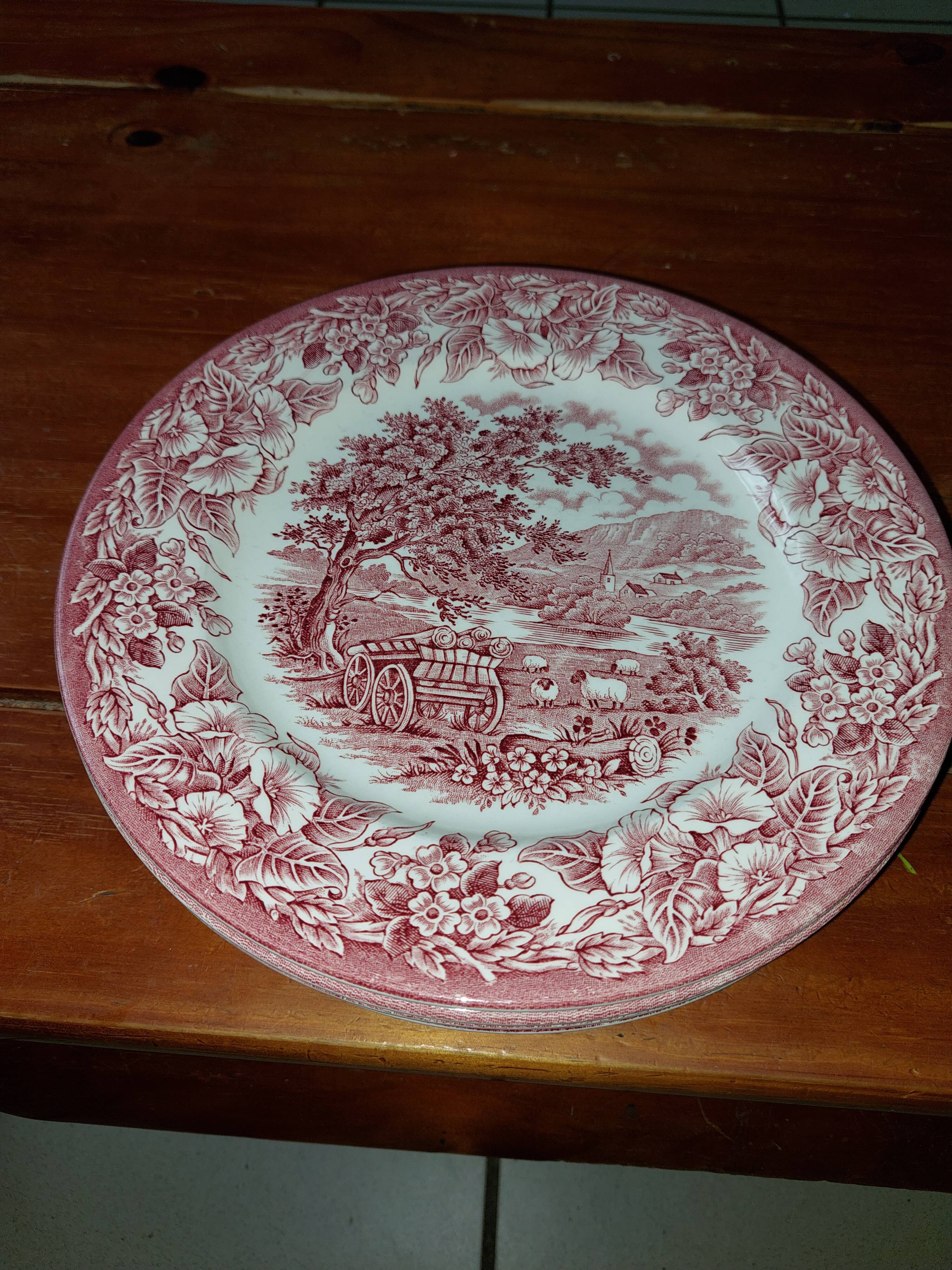Set of 6 plates england ironstone