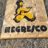 large poster your cafe negresco on canvas