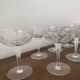 Coupes de champagne en cristal ciselé vintage 9 pièces