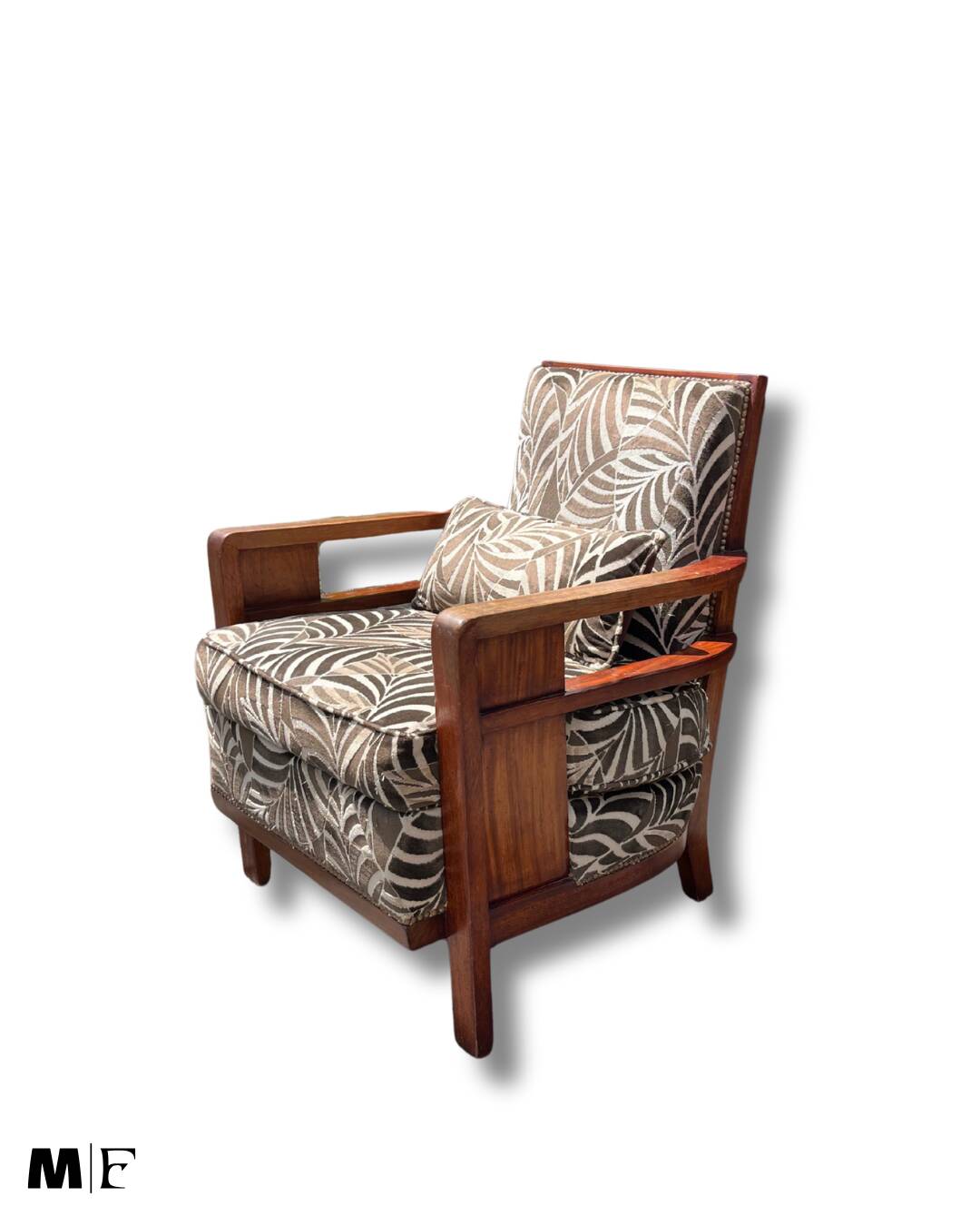 Pair of 1930s mahogany armchairs