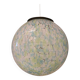 Contemporary Light Green Light Blue and White Swirling Sphere Pendant in Mu