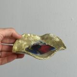 Handmade colorful ceramic pocket emptier, decorative object